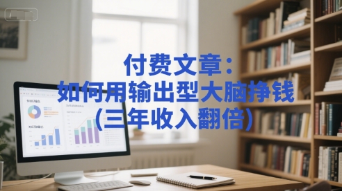 付费文章：如何用输出型大脑挣钱(三年收入翻倍)-第一资源网