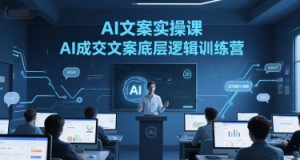 AI文案实操课,AI成交文案底层逻辑训练营-第一资源网