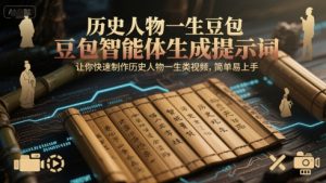 历史人物一生豆包智能体生成提示词，让你快速制作历史人物一生类视频，简单易上手-第一资源网