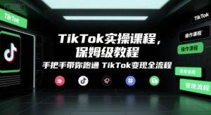 TikTok实操课程,保姆级教程,手把手带你跑通TikTok变现全流程-第一资源网
