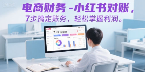 电商财务-小红书对账，7步搞定账务，轻松掌握利润-第一资源网