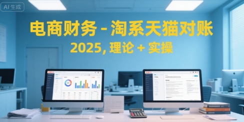 电商财务-淘系天猫对账2025，理论+实操-第一资源网