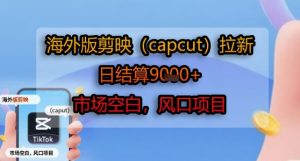 海外版剪映(capcut)拉新,日结算1k+,市场空白,风口项目-第一资源网