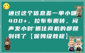 通过这个信息差一单小挣4张+,拉布布搬砖,闷声发小财抓住商机的都挣到钱了【保姆级教程】-第一资源网