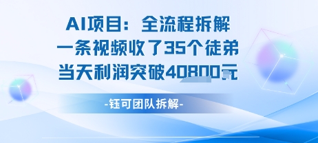 AI收徒变现闭环：一条视频收35人，日入1k+(附完整SOP)-第一资源网