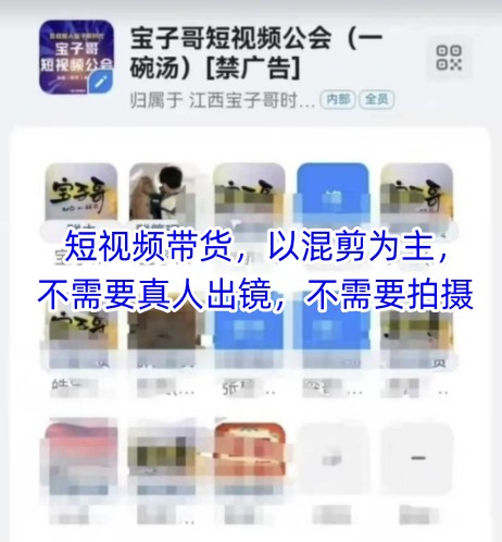 宝子哥头部团队短视频带货，以混剪为主，不需要真人出镜，不需要拍摄【更新8月】-第一资源网