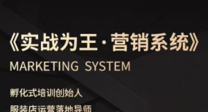 服装老板必修课《实战为王-营销系统》实现业绩被动式增长-第一资源网